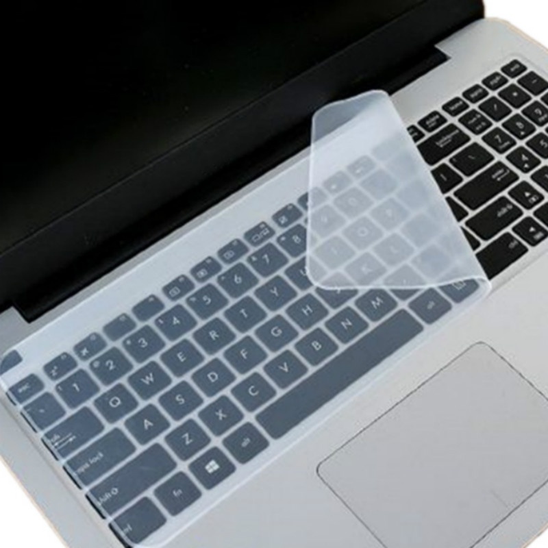 Miếng dán bảo vệ bàn phím bằng silicon trong suốt chuyên dụng cho laptop 14 inch 15.6 inch