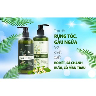[COMBO LẤY LẠI TUỔI XUÂN] DẦU GỘI XẢ THẢO DƯỢC NASIL KÍCH THÍCH MỌC TÓC NHANH, PHỤC HỒI HƯ TỔN
