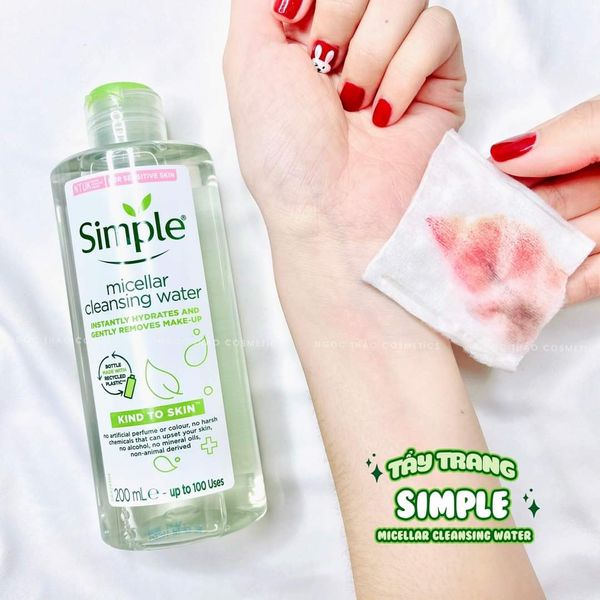 Nước tẩy trang dịu nhẹ Simple Kind to Skin Micellar Cleansing Water 🌿 | BigBuy360 - bigbuy360.vn