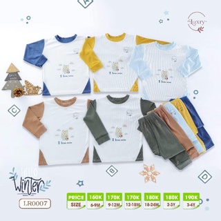 Luxry - Bộ dài tay len tăm mềm mịn cho bé 8-16kg