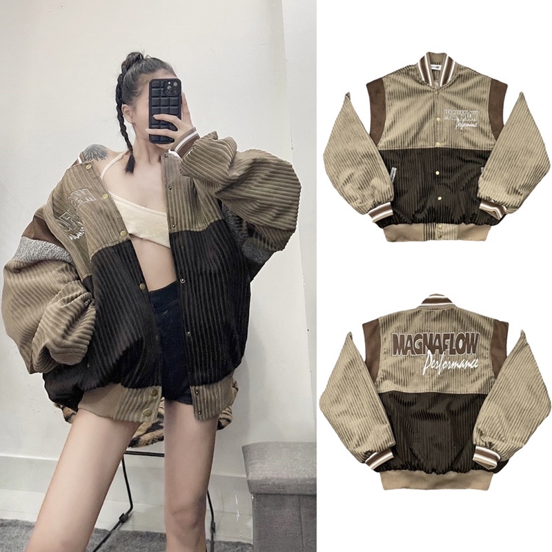 Áo khoác bomber varsity papa