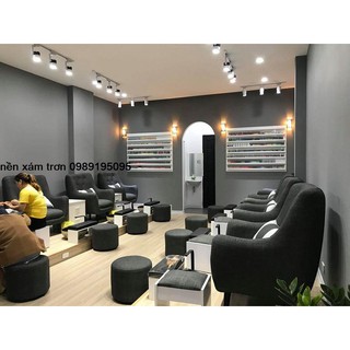 cuộn 10m giấy dán tường màu xám lì