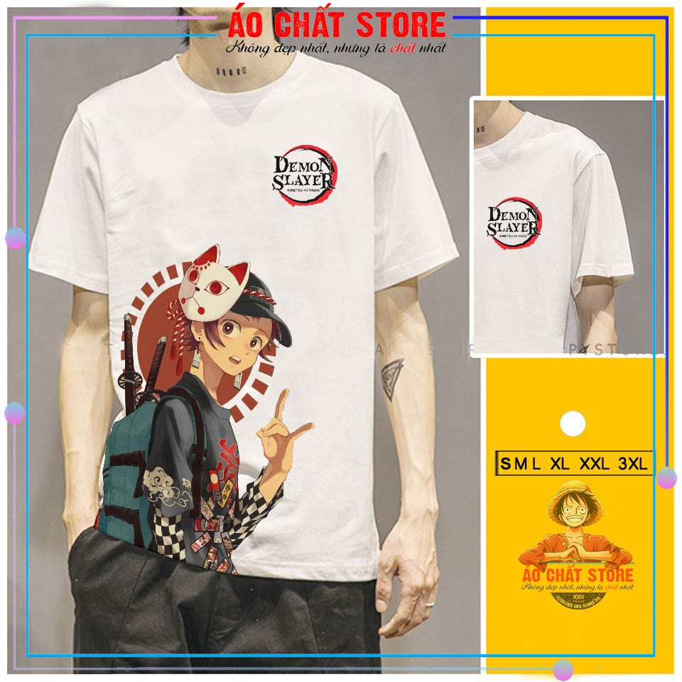 Áo thun Kimetsu no Yaiba Siêu Đẹp | Áo Kimetsu Tanjirou Giyuu Nezuko Zenitsu Shinobu đẹp KY10