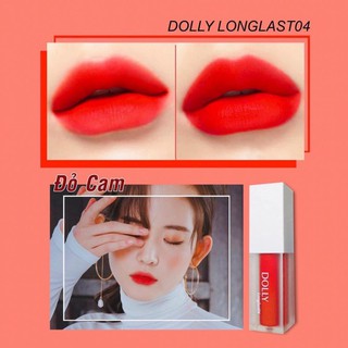 [Đỏ Cam] - Son Kem Dolly Không Chì Đỏ Cam  (tách set )