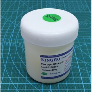 Hộp Mỡ hàn KINGBO RMA-218 hỗ trợ hàn mạch điện tử 100g