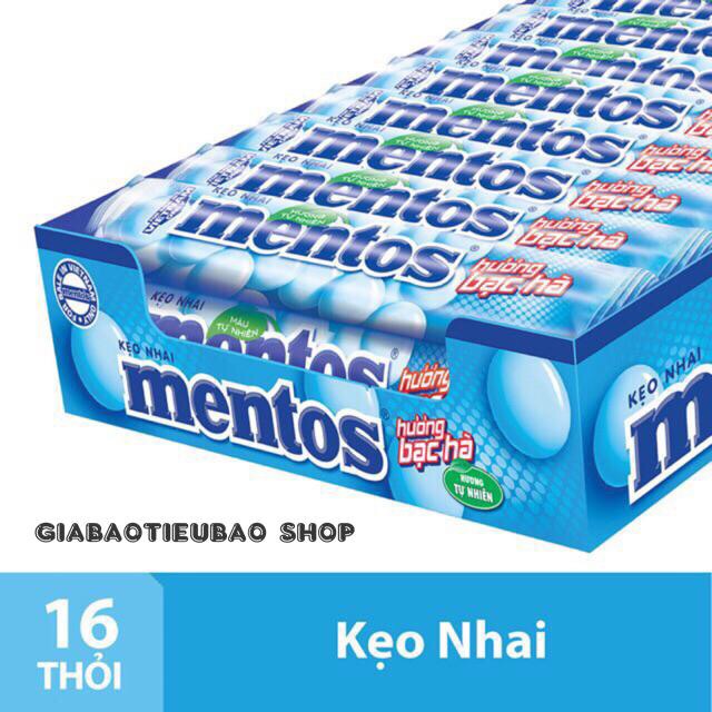 Combo 48 Thỏi &lt;=&gt; 3 Hộp Mentos Hương Bạc Hà