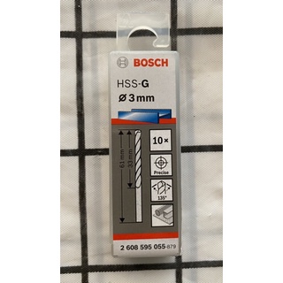 Mũi khoan sắt hss-g 3mm bosch