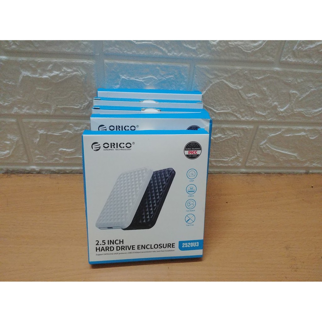 Hộp ổ cứng di động Orico - HDD Box Orico 2520U3 chính hãng