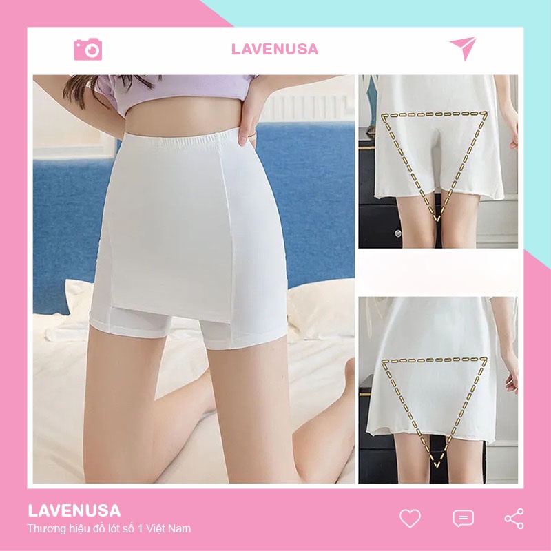 Quần lót mặc trong váy chống lộ co giãn mềm mịn thoáng khí LAVENUSA QL60