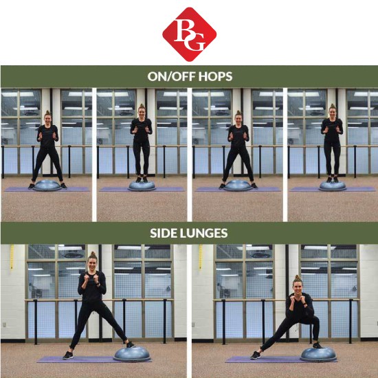 BG Bóng tập YOGA bóng thăng bằng tập thể dục BALL BALANCE Bosu