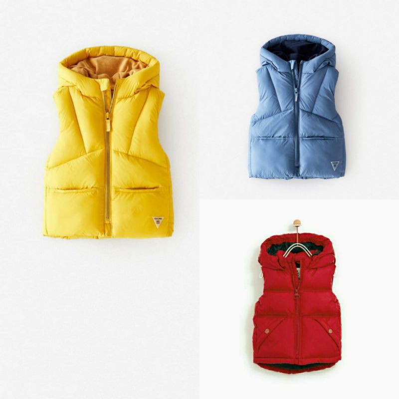 Áo Gile phao Zara xuất dư cho bé