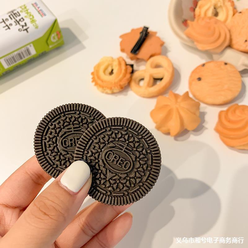 Kẹp tóc phong cách bánh oreo thời trang tùy chọn cho nữ