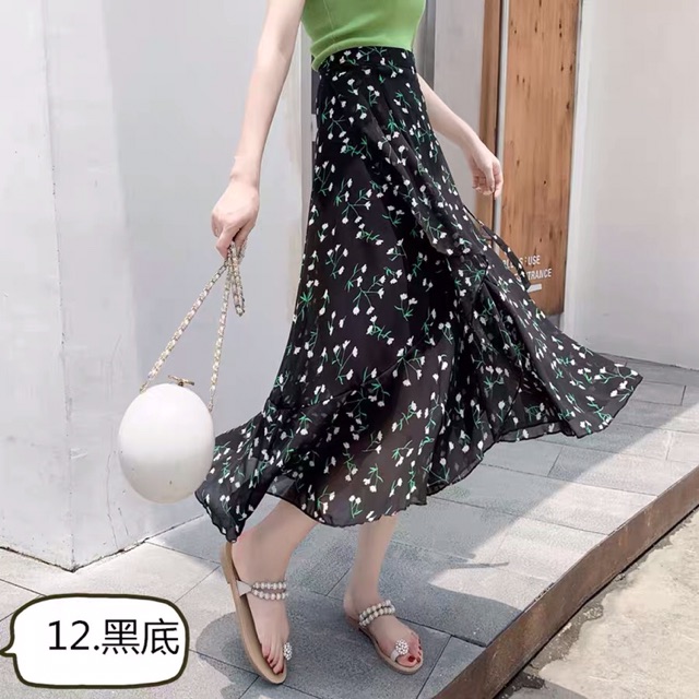 Chân váy xoè vạt chéo, chất vải voan có lớp lót , nhiều màu | BigBuy360 - bigbuy360.vn