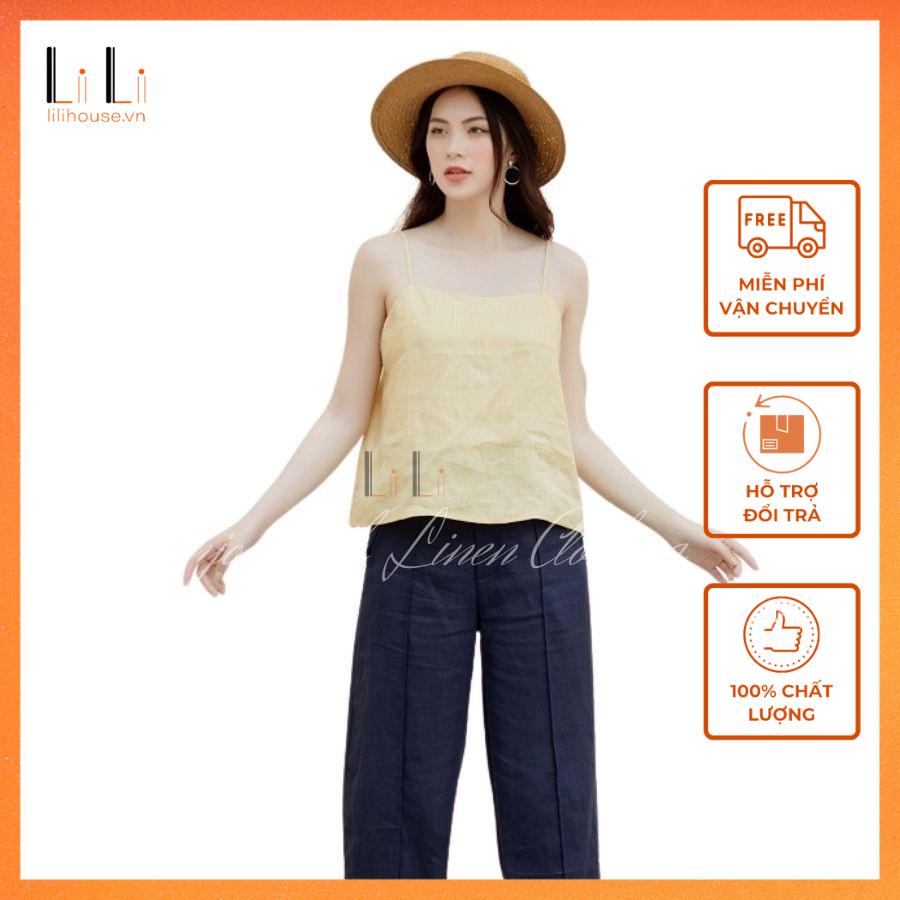 Áo Hai Dây Nữ Form Rộng Mặc Trong Balzer, Chất Vải Linen Cao Cấp Nhiều Màu, Áo Kiểu Thanh Lịch, Năng Động