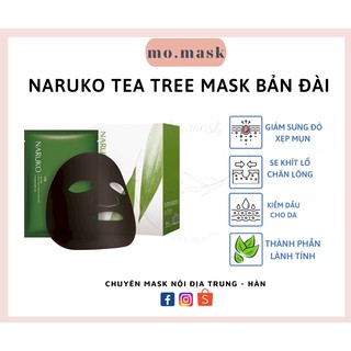 Hộp 8 miếng mặt nạ kiểm soát dầu và mụn trà tràm Naruko Tea Tree (Bản Đài)