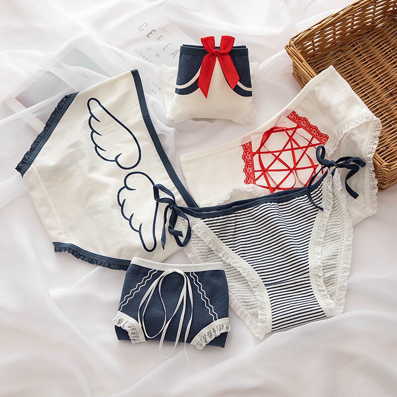 Quần Lót Nữ Cotton Cao Cấp Nâng Mông Thông Hơi Hoạ Tiết Dễ Thương 8012