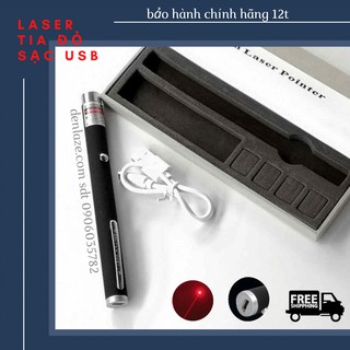 Bút Laser Công Trình Sạc USB Tia Đỏ