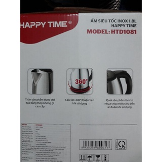 ẤM SIÊU TỐC IXO 1L8 HAPPYTIM (Của Tập Đoàn SUNHOUSE)