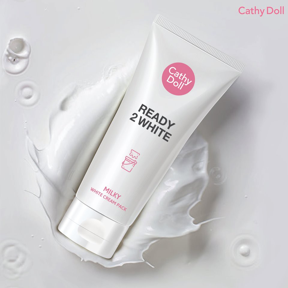 [ Auth Thái ] Mặt Nạ Ủ Trắng Da Cathy Doll Ready 2 White Milky White Cream Pack 100ml