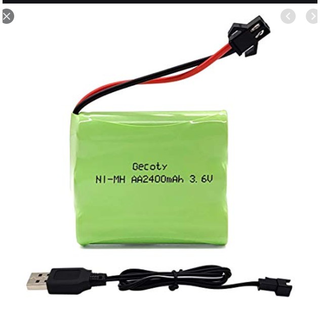 Pin Ni-Mh và sạc usb 3.6v 2400mah Xe điều khiển từ xa Loại Xịn Hàng Mới 100%