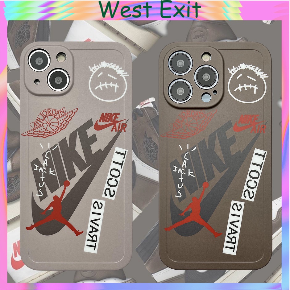 Ốp Điện Thoại Mềm Hình air jodan Travis scott Cho Iphone 7plus / 8plus x / xs xsmax 11 11promax 12 12pro 12promax 13 13pro 13promax 12mini 13mini