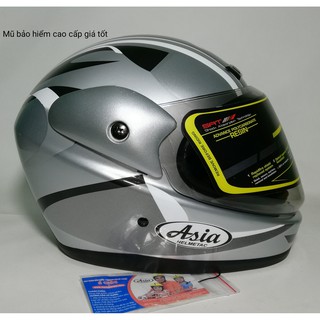 Mũ bảo hiểm fullface Asia MT120 chính hãng (Bạc)