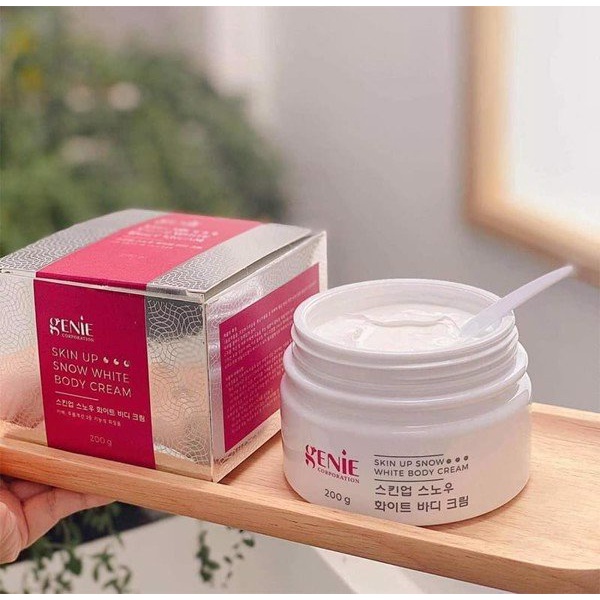 Kem và serum dưỡng trắng da mặt và toàn thân SKIN UP SNOW WHITE GENIE CREAM