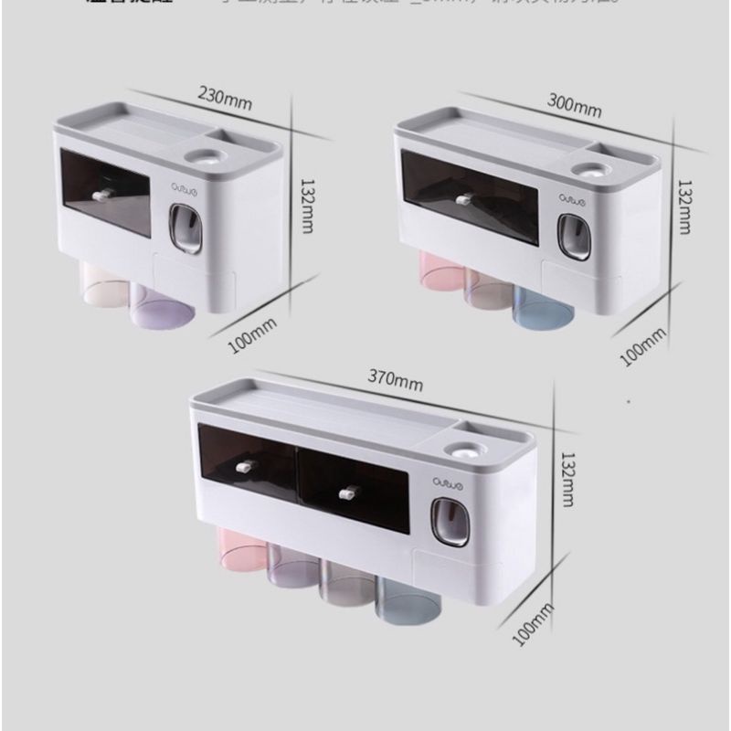 Kệ Nhà Tắm Thông Minh LOẠI 2/3/4 CỐC TRONG SUỐT