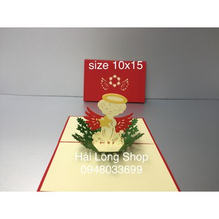 Thiên Thần 1  - Noel - Thiệp 3D
