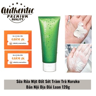 [CHÍNH HÃNG] Sữa Rửa Mặt Đất Sét Tràm Trà Naruko Bản Nội Địa Đài Loan 120g