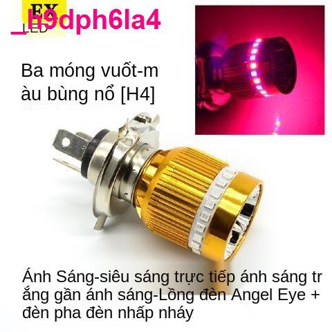 Đèn pha xe máyĐèn pha led xe máy điện cải tiến tích hợp bàn đạp lửa ma siêu sáng ô tô 12v-80v mạnh và yếu