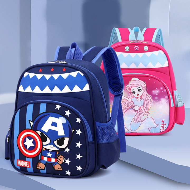 Balo trẻ em đi học mẫu giáo, vải xốp xéo chống thấm nước cao cấp size 31cm