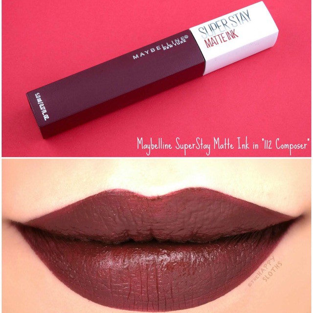 Son kem Maybelline SuperStay Matte Ink Lip Color 112 Composer