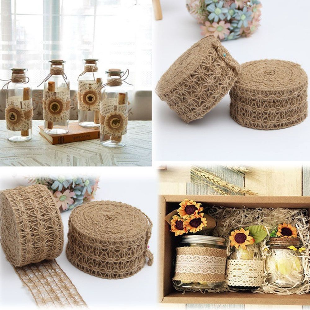 Cuộn dây thừng trang trí đám cưới B 'alison Craft Ribbon Decor Party DIY Wedding Burlap Rope ' '