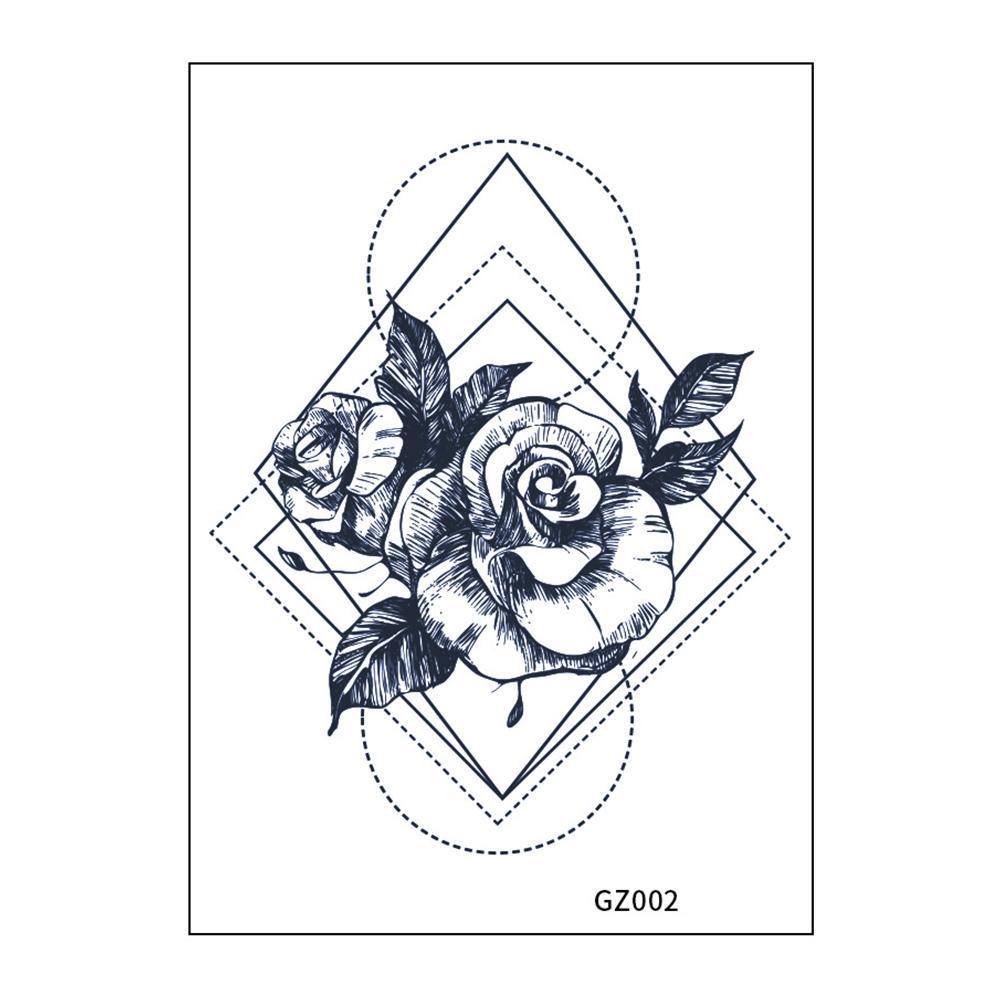 [Hàng mới về] Hình Xăm Dán Cánh Tay S7D2 Họa Tiết Rồng Và Hoa Chống Thấm Nước Lâu Trôi | BigBuy360 - bigbuy360.vn