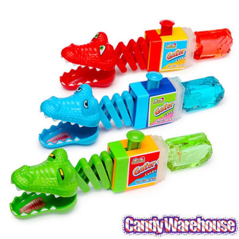 Kẹo mút đồ chơi cá sấu Gator Chomp Kidsmania 17g