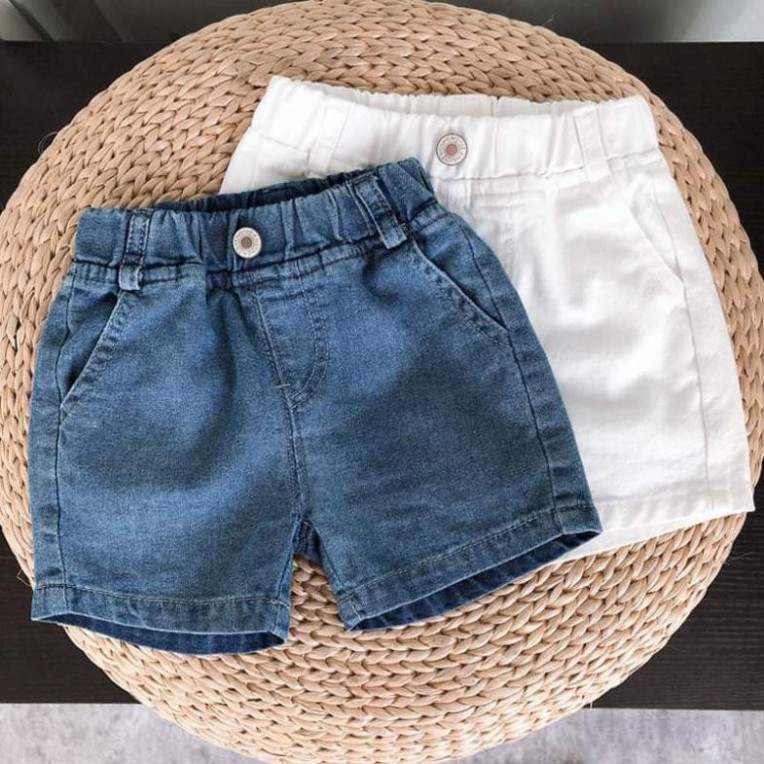 Quần jeans đùi cho bé sành điệu