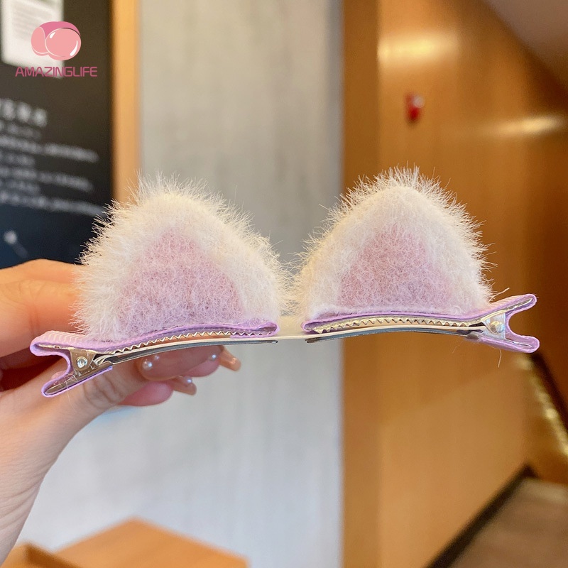 Set 2 Kẹp Tóc Tai Mèo Dễ Thương Thời Trang Nữ