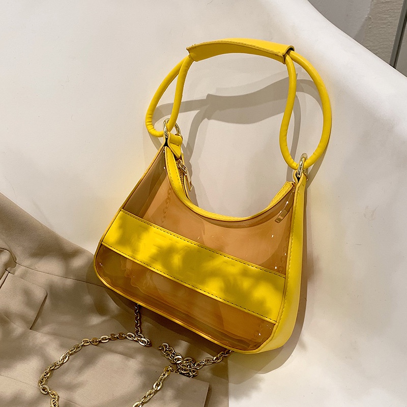Túi Trong Suốt Phổ Biến Năm nay. Túi Đeo Một Bên Vai Thời Trang Mùa Hè 2022 Đa Năng Phong Cách Nước Ngoài Thời Trang Dành Cho Nữ