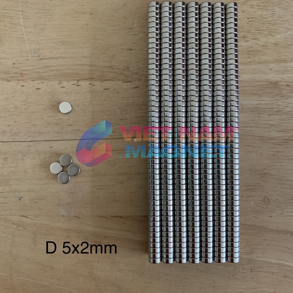 Combo 50 viên nam châm đất hiếm 5x2mm giá huỷ diệt