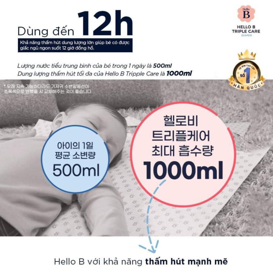 [HTN86]  TÃ DÁN HELLO B HÀN QUỐC S34/M30/L26/XL22 + Tặng FREE rong biển rắc cơm + 2 miếng mẫu cùng size