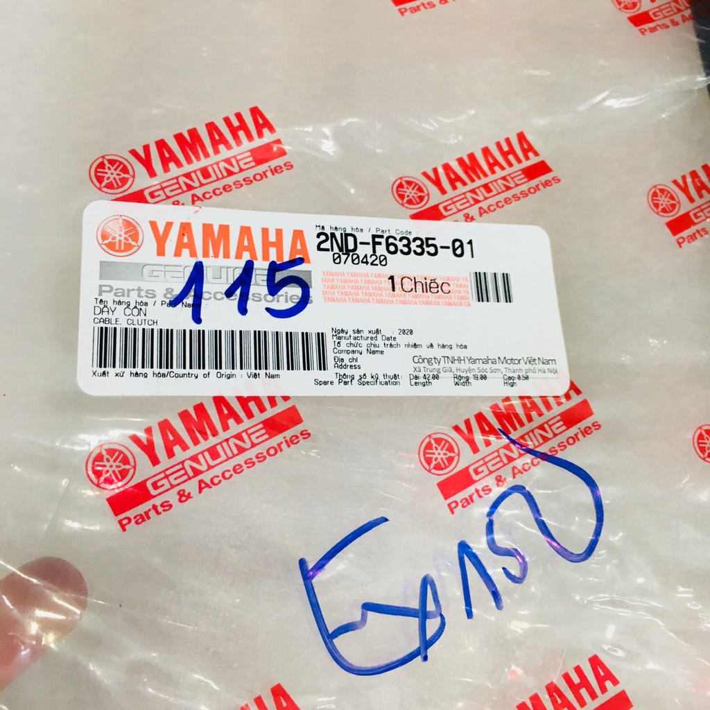 DÂY CÔN ZIN CHÍNH HÃNG YAMAHA EXCITER 150( MÃ 2ND-F6335-01)