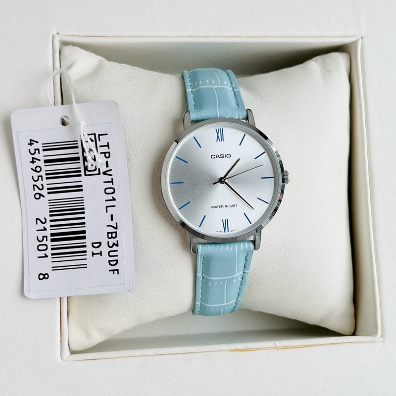 Đồng hồ nữ dây da Casio LTP VT01L