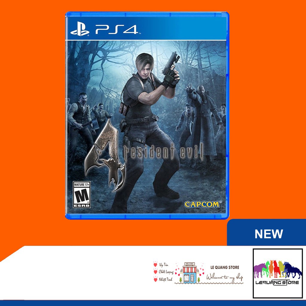 Đĩa game PS4: Resident Evil 4