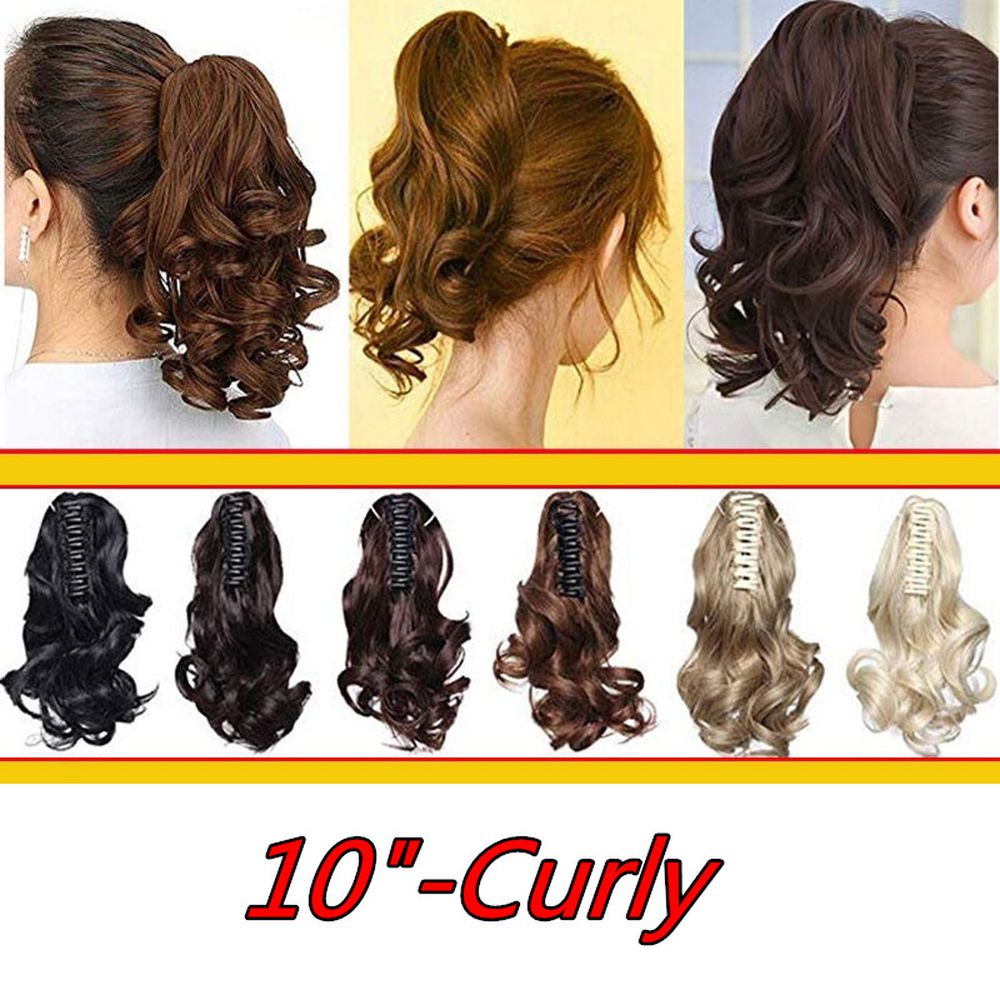 Tóc Giả Đuôi Ngựa 10 "18" 22 "Dạng Kẹp Mềm