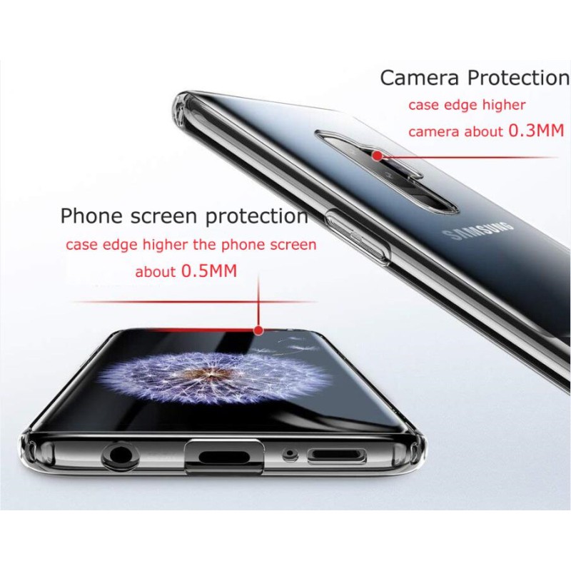 Ốp Điện Thoại TPU Mềm Trong Suốt Siêu Mỏng Cho Samsung Galaxy S6 S7 S8 Active Edge Plus 0