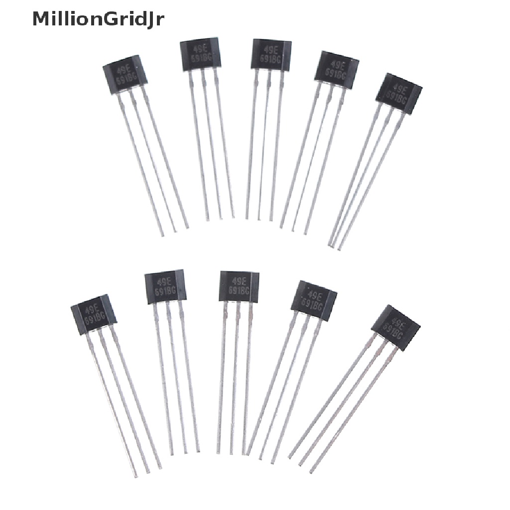 MLG 10pcs Hall element 49E OH49E SS49E linear Sensor Hall sensor JR