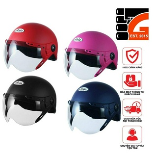 [BẢO HÀNH 36 THÁNG] Nón Asia nửa đầu có kính - Nhiều màu để chọn - MT105K