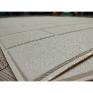 Xốp Dán Tường 3D Trắng Trơn