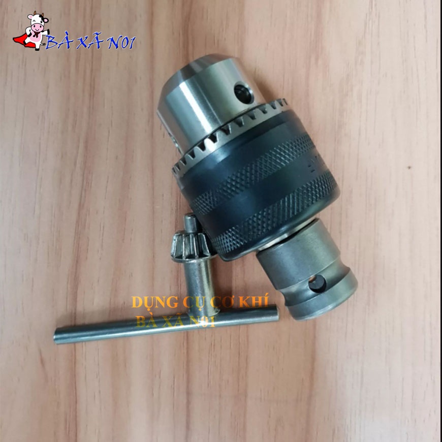 Đầu chuyển bulong sang đầu kẹp mũi khoan 13 ly khóa tay chuyên nghiệp